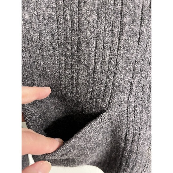 Vintage Wondra Wool Knitting Needles Vintage Cardigan Sweater Jacket Gray Small - Picture 2 of 9